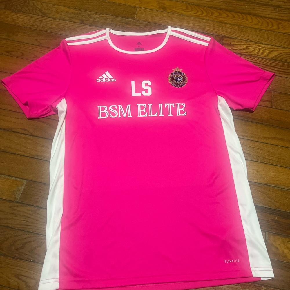 adidas Pink and White Soccer Jersey